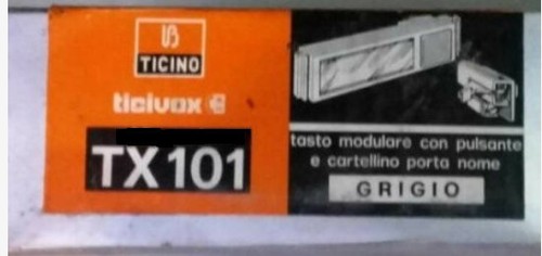 Tasto modulare bticino tx101 - tasto,