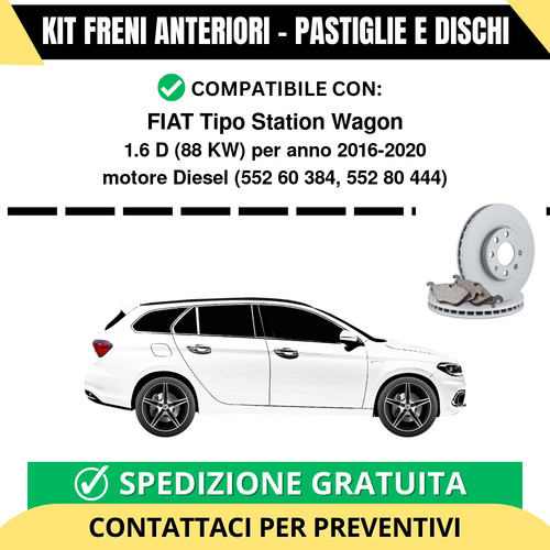 Kit freni anteriori pastiglie - kit,