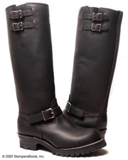 Stivali da ingegnere Wesco Boss 16" - foderati in pelle nera | suola Vibram 100 | Made in USA