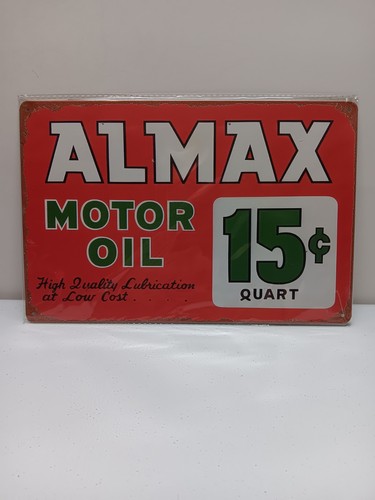Insegna latta almax olio - insegna,