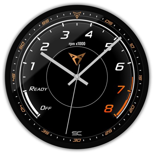 Orologio parete nero - orologio, 30cm