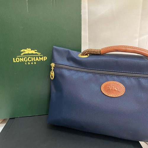 Borsa longchamp navy pelle - borsa,
