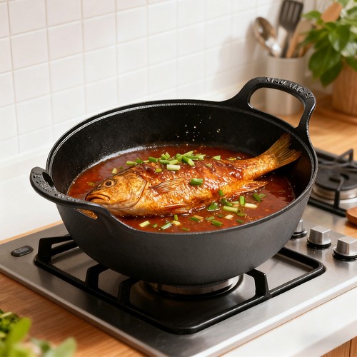 Wok ghisa premium - in,