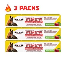 3xConfezioni Pasta Sverminante per Cavalli Sicuro Efficace Usato Vendita Calda