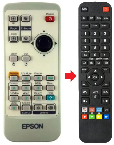 Telecomando adatto per epson - telecomando,