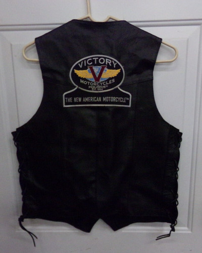 Gilet pelle victory moto - pelle,