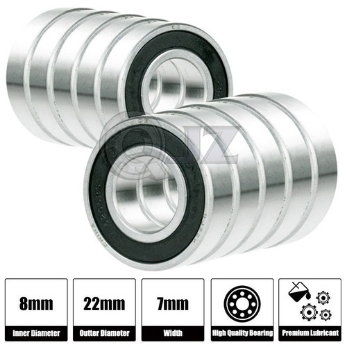 10x 608 cuscinetto sfera - 10x,