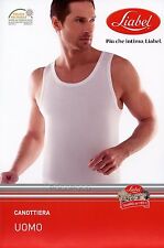 3 VOGATORE SPALLA LARGA LIABEL FILO DI SCOZIA 03050 223 CANOTTIERA MAGLIA INTIMA