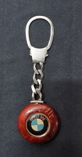 VINTAGE PORTACHIAVI BMW ARGENTO E RADICA DA COLLEZIONE