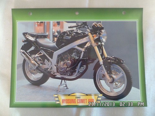 Carte fiche moto hyosung comet - moto,