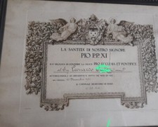 Autografo Card.Pacelli Papa Pio XII