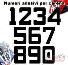 Numeri adesivi - uso gara pista tuning - cod. n34