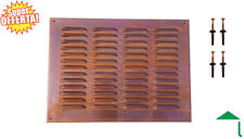 Griglia aerazione o di ventilazione con rete e tasselli inclusi in rame 32 x 32 