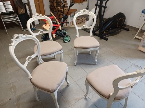 Sedie legno bianco con - sedie,