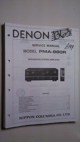 Denon pma 980r manuale - manuale, di