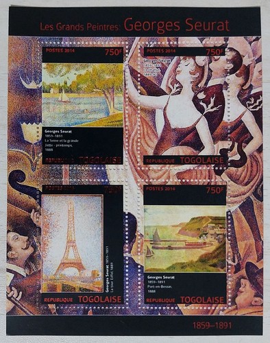 Foglio francobolli togo - foglio,