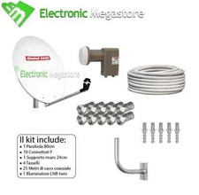 KIT PARABOLA SATELLITARE 80