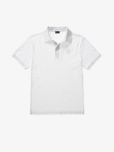 Blauer polo manica corta - manica, in