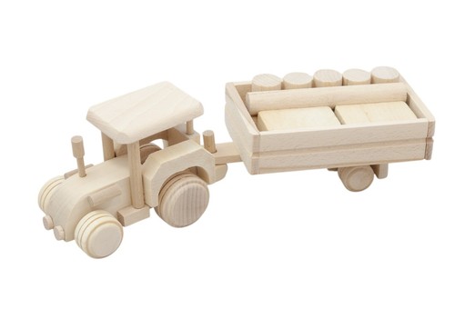 Trattore legno con - legno,