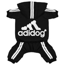 Adidog Pet Dog vestiti cane felpa con cappuccio tuta cappotto invernale 4 gambe tuta 2 gambe pullover