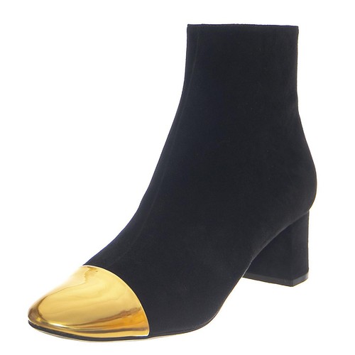 Towards black suede - suede, gold