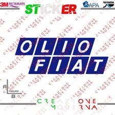 Adesivo sticker logo olio fiat - adesivo,