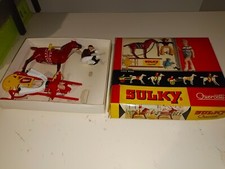 VECCHIO GIOCO FUNZIONANTE CON SCATOLA SULKY QUERCETTI CAVALLO FANTINO ECC.