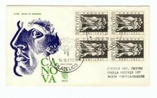 REPUBBLICA ITALIANA BUSTA FDC VENETIA  ANTONIO CANOVA 1972 CON TIMBRO ARRIVO