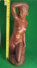 VECCHIA SCULTURA IN LEGNO NUDO