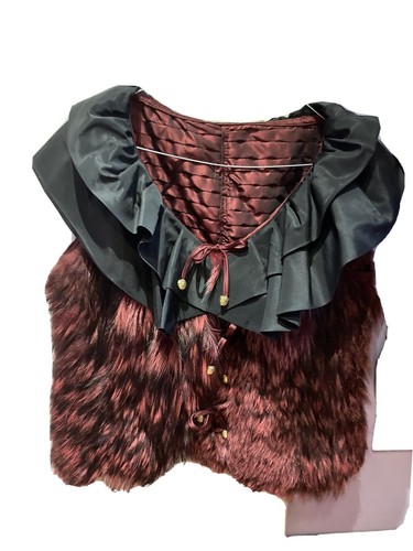 Gilet volpe rossa con sciarpa - con,