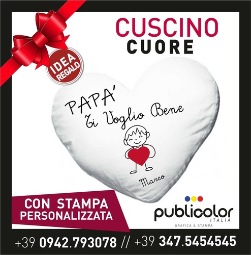 Festa del papa cuscino cuore - festa,