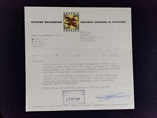 Carta Intestata Campodarsego Antonio Carraro Officine Meccaniche 1965 QX493