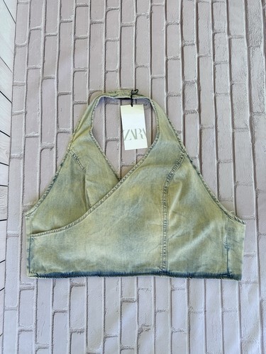 Top zara denim lavato taglia - lavato,