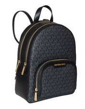 Michael Kors Zaino Borsa Abbazia JAYCEE MD ZIP PKT BACKPACK Nero oro