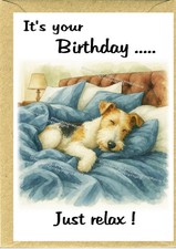 Biglietto compleanno cane Wire