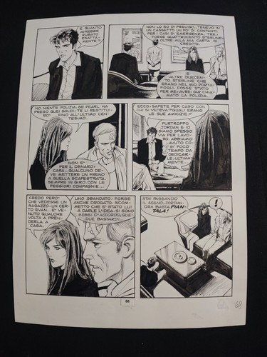 Dylan dog tavola originale di - dylan,