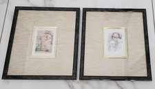 Lotto di 2 quadrini La Vergine