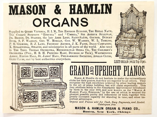 1888 mason hamlin organi - 1888,