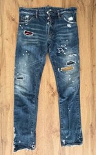 DSQUARED2 tg 48 “TARTAN”  SLIM Fit DSQ2 size 34w ORIGINALE Dsq2 jeans Denim
