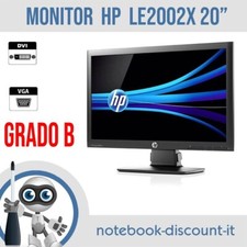 Monitor HP LE2002x Schermo 20" per PC1600x900px  GRADO B  Base per Mini PC