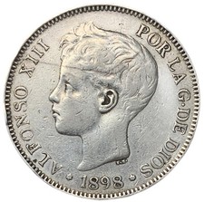5 PESETAS 1898 (SG-V) -