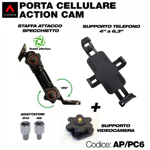 Porta cellulare action cam - o,