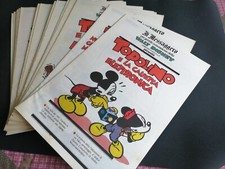 TOPOLINO-PAPERINO SUPPLEMENTI IL MESSAGGERO LOTTO 62 FASCICOLI ANNI 1989/90