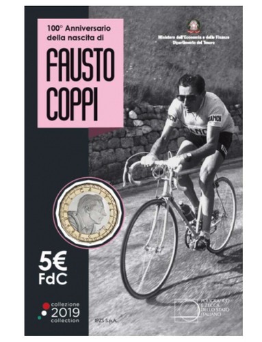 Moneta euro 2019 fausto - €,