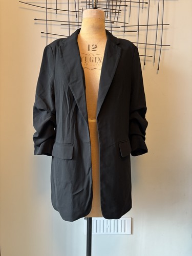 Gathered sleeve blazer - h&m,