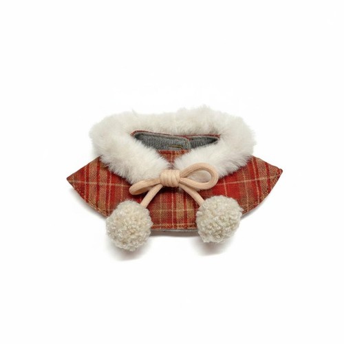 Mantellina scozzese con mini - mantellina,