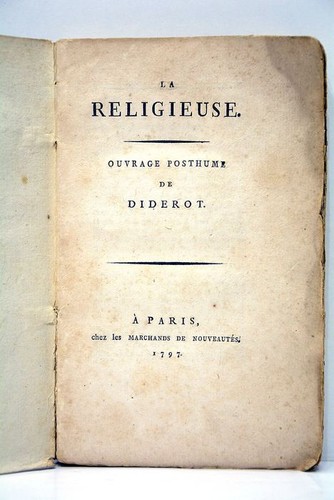 Religieuse ouvrage posthume - la,