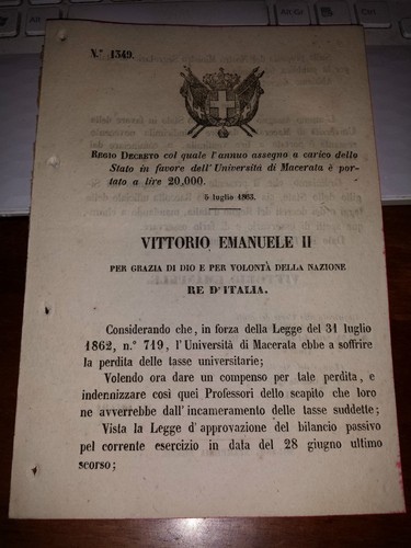 Regio decreto 1863 assegno - regio,