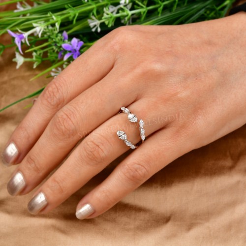 65ct pera taglio diamante - 0.65ct,