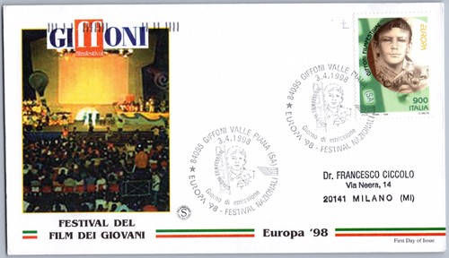 Italia fdc giffoni film - giffoni,